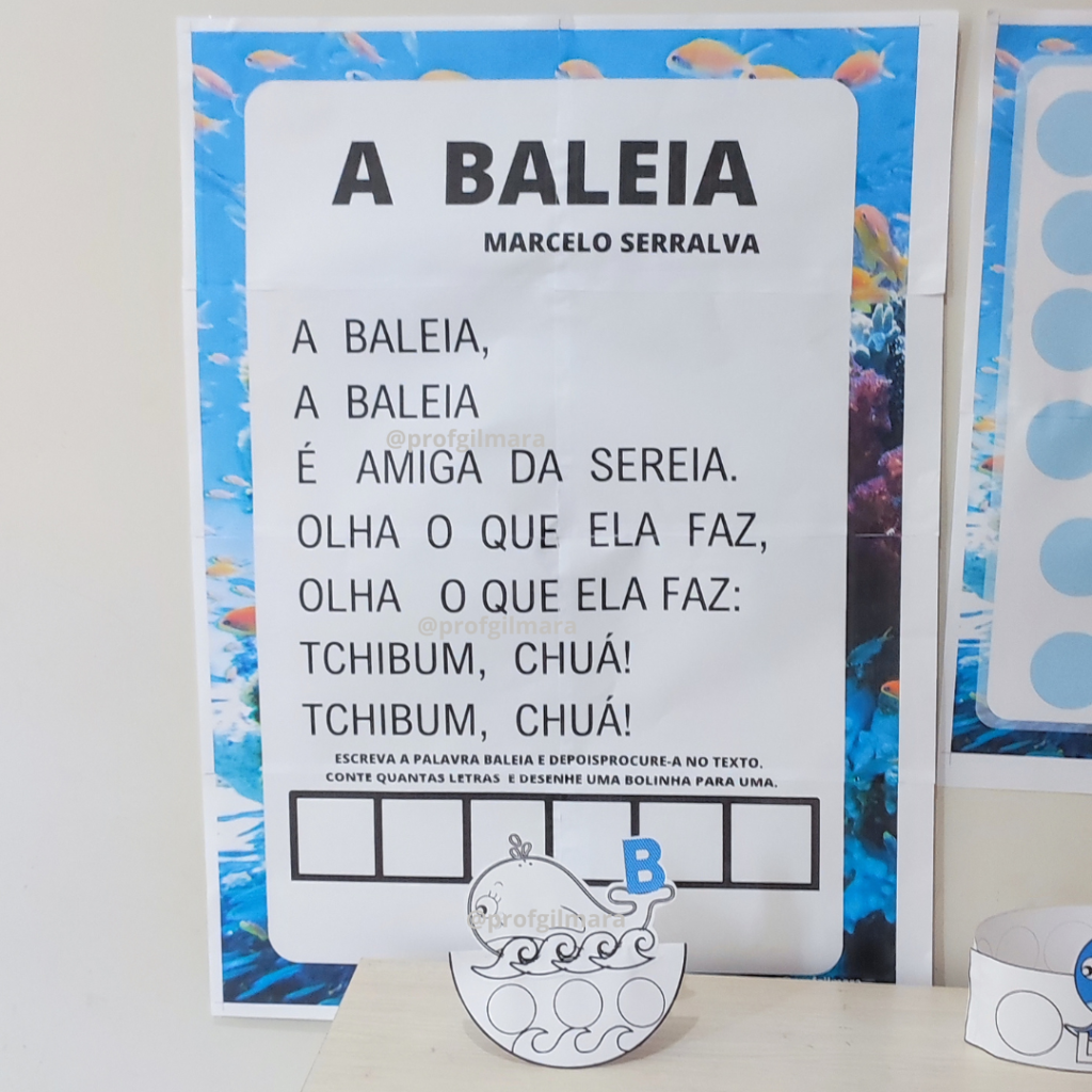 LETRA B BALEIA – Profgilmara