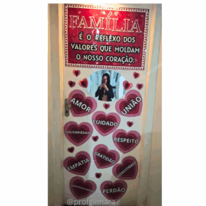 PAINEL ESPELHO DAS AFIRMAÇÕES FAMÍLIA (painel família, dia da família, família e escola)