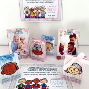 KIT DE LEMBRANCINHAS DIA DOS AVÓS: O MELHOR DO MUNDO