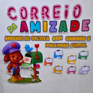 PAINEL CORREIO DA AMIZADE(dia do amigo, dia da amizade, férias, volta ás aulas)