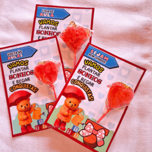 CARTÃO VOLTA ÀS AULA: pirulito goods (sejam bem-vindos, primeiro diade aula)