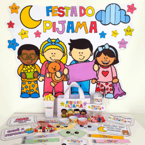 KIT FESTA DO PIJAMA(semana das crianças, semana da educação infantil, férias, colônia de férias)