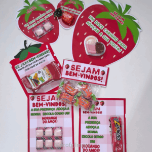 CARTÕES MORANGO DO AMOR (volta às aulas)