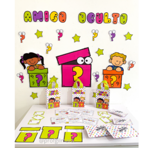 KIT AMIGO SECRETO, AMIGO CHOCOLATE, AMIGO OCULTO