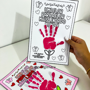 ATIVIDADE INTERATIVA DIA DA MULHER FLOR(dia internacional das mulheres, 8 flores))