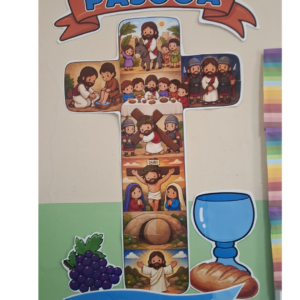 PAINEL HISTÓRIA DA PÁSCOA NA CRUZ (páscoa cristã)