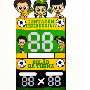 CARTAZ CONTAGEM REGRESSIVA COPA 2026