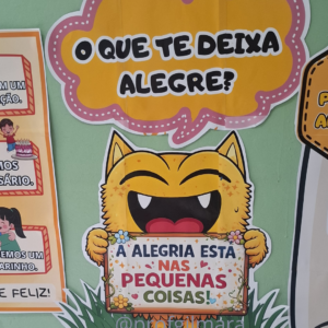 Painel interativo/colaborativo POTE DA ALEGRIA(emoções , sentimentos, monstro das cores,