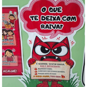 PAINEL COLABORATIVO INTERATIVO POTE DA RAIVA(emoções, sentimentos, monstro das cores)