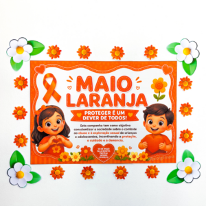 PAINEL PÔSTER MAIO LARANJA