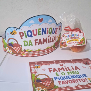 KIT PIQUENIQUE DA FAMÍLIA - MEU PIQUENIQUE FAMÍLIA (dia da família)