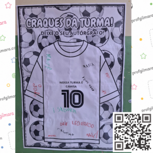 CARTAZ COLABORATIVO CAMISA CRAQUES DA TURMA (copa, brasil, futebol, nome próprio)