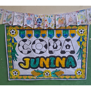 PAINEL PARA COLORIR COPA JUNINA (arraiá da copa, arraiá do Brasil)