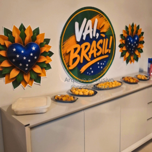 PAINEL REDONDO VAI BRASIL (COPA, FUTEBOL)