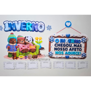 PAINEL DE INVERNO AFETO NOS AQUECE (clima, tempo, estações do ano, emoções, sentimentos, amizade)
