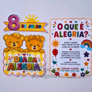 PAINEL O QUE É ALEGRIA (8 de julho dia da alegria, emoções, sentimentos)