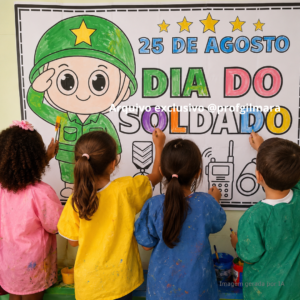 PAINEL PARA COLORIR DIA DO SOLDADO