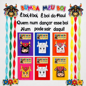 PAINEL COLABORATIVO BUMBA MEU BOI (Boibumbá. folclore)