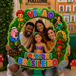 MOLDURA BAMBOLÊ VIVA O FOLCLORE (22 de agosto)