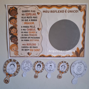 PAINEL ESPELHO: MEU REFLEXO É ÚNICO (identidade, consciência negra, antirracismo)