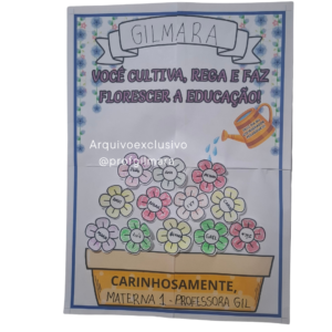 CARTAZ DIA DO COORDENADOR PEDAGÓGICO (COLABORATIVO FLORZINHAS)