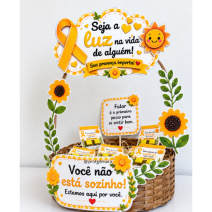 CESTA SETEMBRO AMARELO SEJA A LUZ