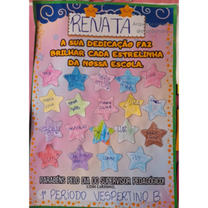 CARTAZ COLABORATIVO DIA DO SUPERVISOR ESTRELINHAS