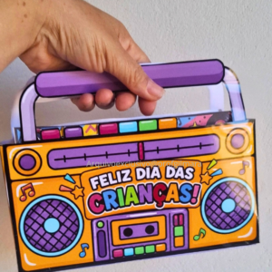 KIT DE LEMBRANCINHAS DIA DAS CRIANÇAS RÁDIO RETRÔ